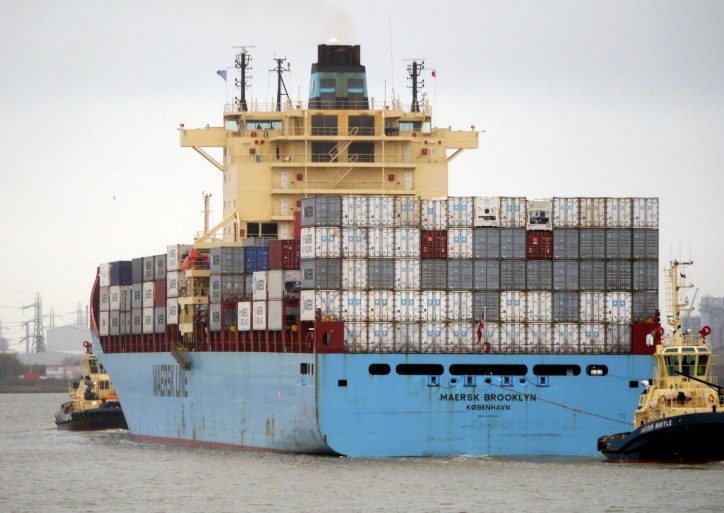 Maersk Brooklyn (IMO number 9313931 and MMSI 219215000) 