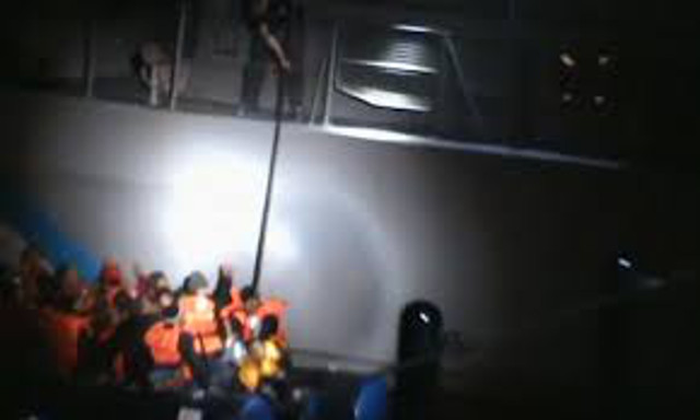 Exclusive Video: Greek coast guard allegedly tries to sink migrant boat