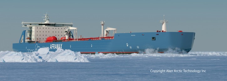 Arctic tanker design jointly developed by Deltamarin and Aker Arctic