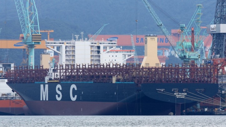 Mega Container ship MSC Eloane delivered