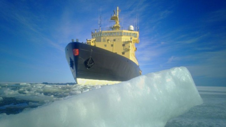 Arctia’s icebreaker Voima returns from icebreaking duty in the Gulf of Finland