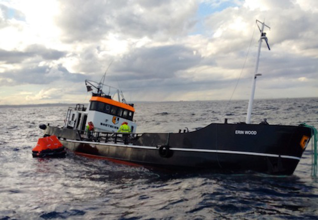 General cargo ship and tanker collided at sea off Peterhead