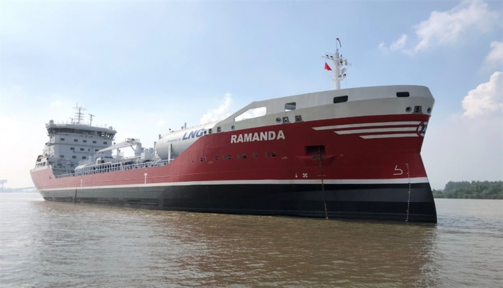FKAB delivers RAMANDA - second vessel out of six built for Rederi AB Älvtank