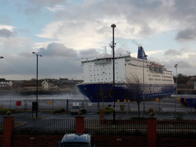 DFDS ferry blown from its North Shields moorings as high winds batter the North East