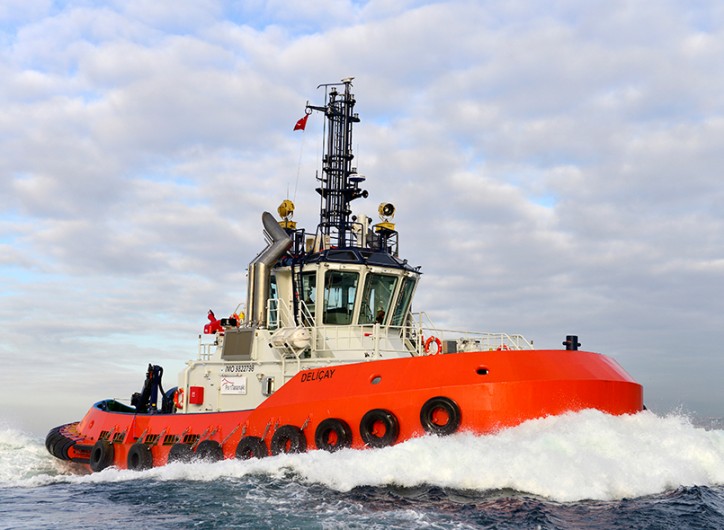 Kinaki - The first of Sanmar Delicay tug series heads for New Zealand
