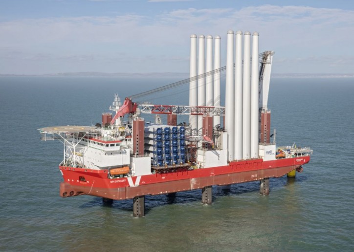 MPI Discovery starts installation of wind turbines at Rampion Offshore Wind Farm, England