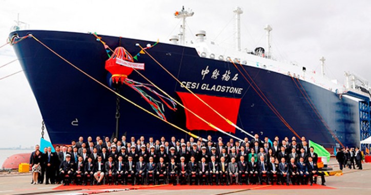 LNG Carrier CESI Gladstone Delivered for SINOPEC LNG Project 