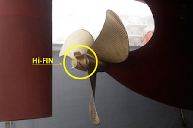 The HI-FIN fuel saving propeller device