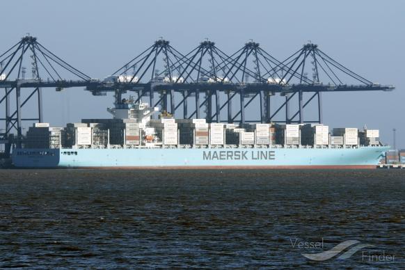 Container ship Maersk Genoa in collision with freighter Dan Fighter near port of Antwerp (Video)