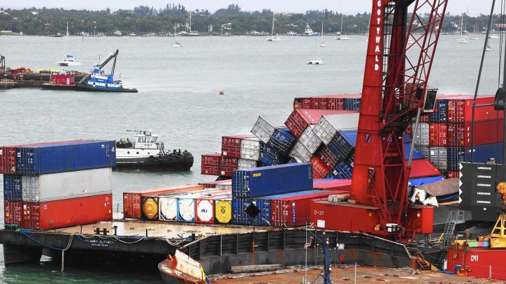 Hunt continues for cargo containers lost off Florida's coast