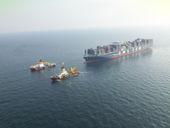 CMA CGM and Havariekommando test ultra-large container vessel towing capabilities