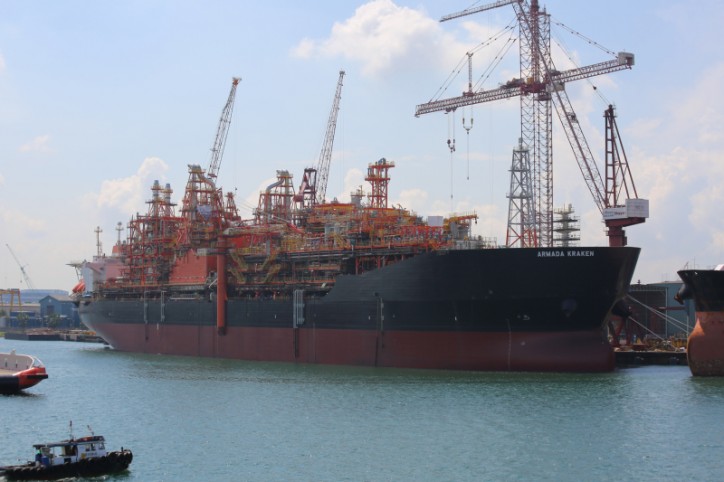 EnQuest’s KRAKEN FPSO Vessel Has Left The Shipyard For Deep Water Anchorage