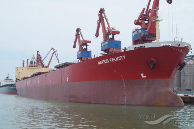 800 tons of wheat lightered from NAVIOS FELICITY confiscated as contraband