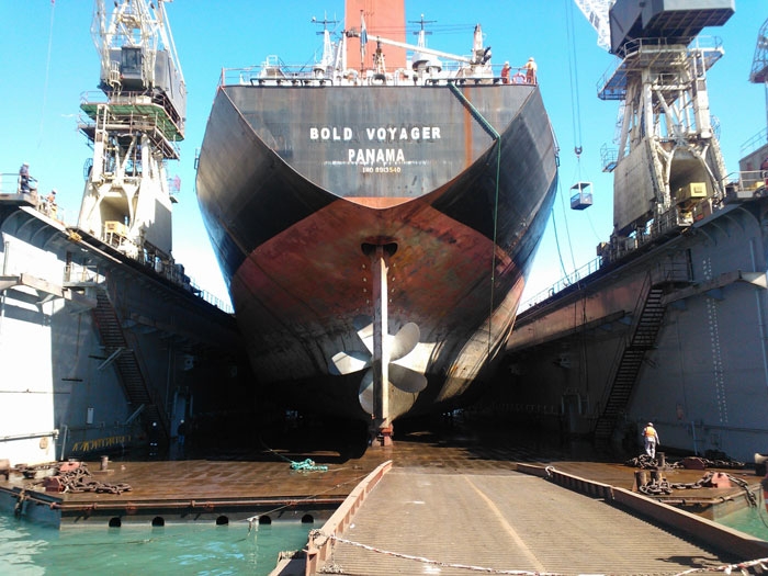 Walvis Bay Shipyard Reports Successfully Drydocking Its Very First Panamax Ship