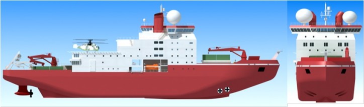 ABB’s Azipod propulsion system will power a Chinese polar science research icebreaker, the first vessel of its type to be built in China.
