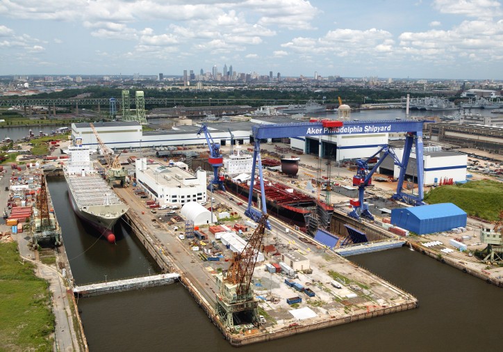 Philly Shipyard aerial view