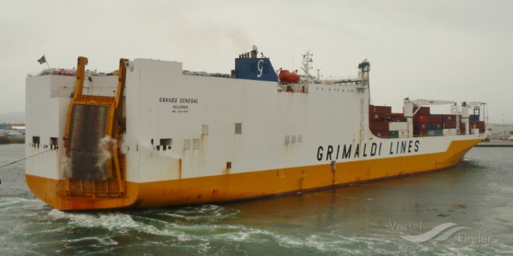 ConRo vessel GRANDE SENEGAL troubled at Gibraltar harbor