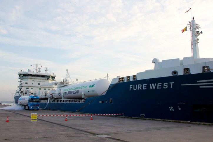 North Sea Port and Titan LNG successfully supply sea-going vessel with LNG fuel