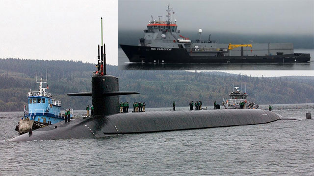 US ballistic missile submarine collides with support boat in Pacific Ocean