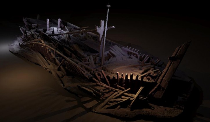 Photogrammetric model of a wreck from Ottoman period