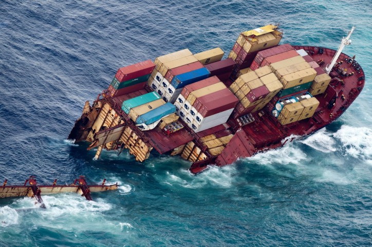 Chinese container ship sinks off Guangzhou, eight crew rescued -  VesselFinder