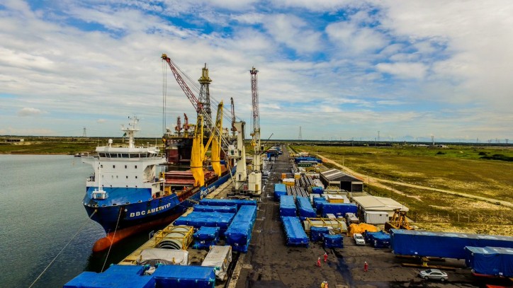 BBC Amethyst - First vessel to make big crossing from Antwerp to Brazilian port of Açu