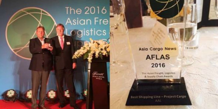 AAL Wins ‘Best Shipping Line – Project Cargo’ Award For A 3rd Year Running