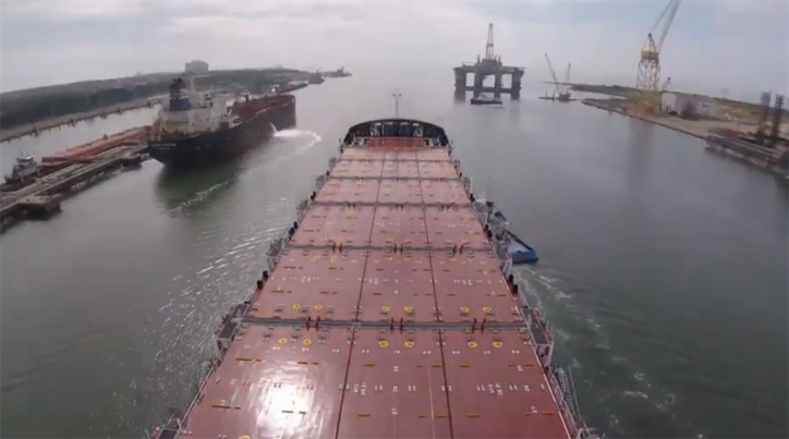 VIDEO: Crowley Carries Out Sea Trial of Second ConRo Ship Taino
