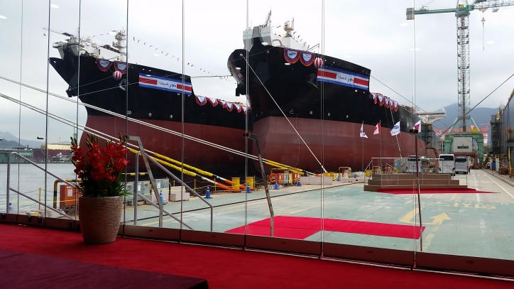 Video: Teekay holds triple naming ceremony for its newest shuttle tankers at SHI shipyard in Korea