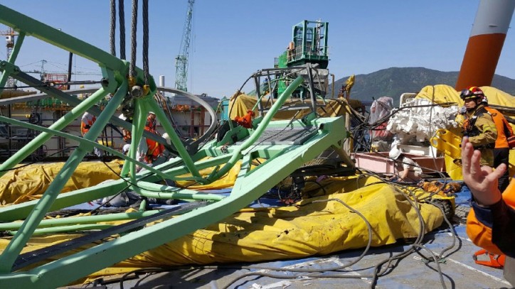 Six people killed, 19 injured in crane accident at Samsung Heavy Industries shipyard