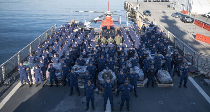 US Coast Guard offloads 36,000 lbs of cocaine seized from Eastern Pacific Ocean