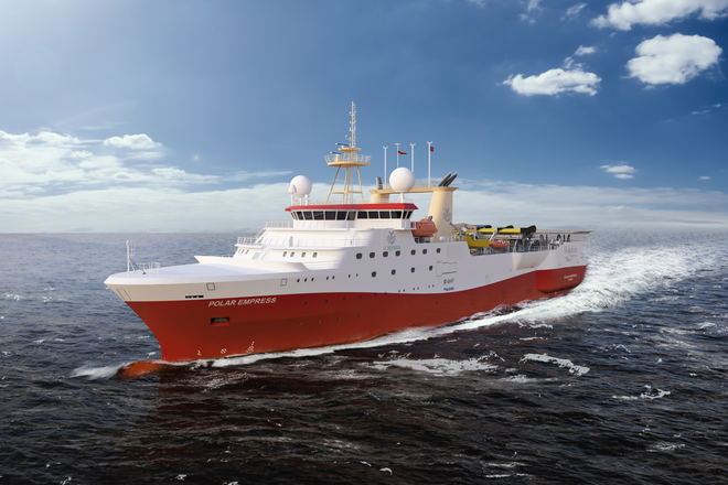 Dolphin’s New Seismic Vessel Polar Empress in operation in Barents Sea