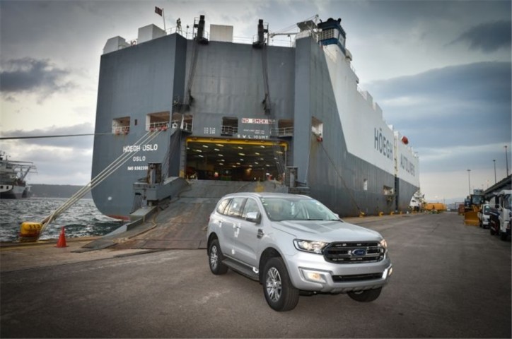 Höegh transports first New Ford Everest assembled in South Africa on board Höegh Oslo