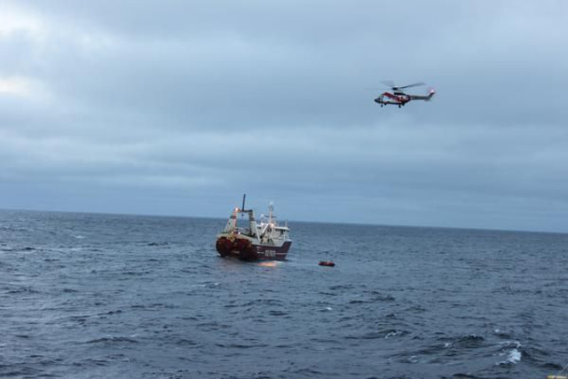 UK-flagged fishing trawler caught fire in Barents Sea