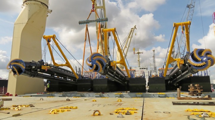 Damen Shipyards Group again successfully delivers multiple dredgers to Bangladesh