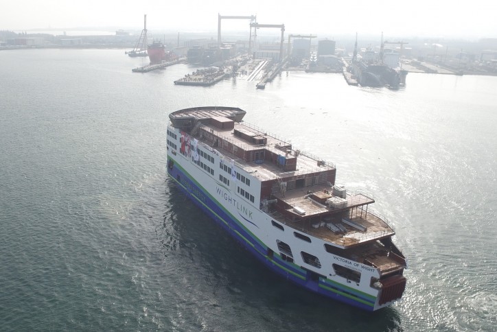 Wightlink’s new flagship Victoria of Wight takes shape