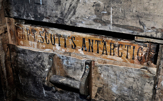 An inscription inside Captain Robert Falcon Scott's hut