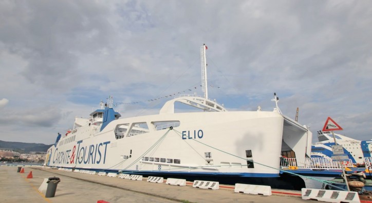 Delivery ceremony of Elio, the first LNG eco-friendly ferry ready to sail the Mediterranean