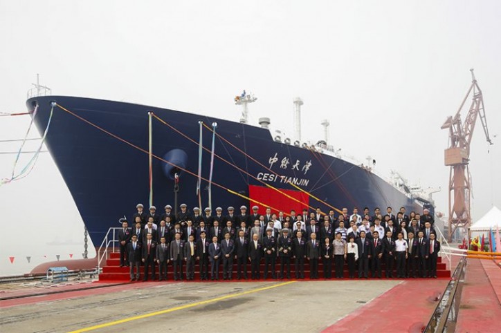 LNG Carrier CESI Tianjin Delivered for SINOPEC LNG Project