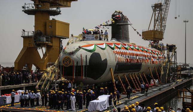 Scorpene submarine launched at 