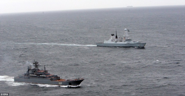 Royal Navy Escorts Flotilla, Led By Russian Largest Warship, In The ...