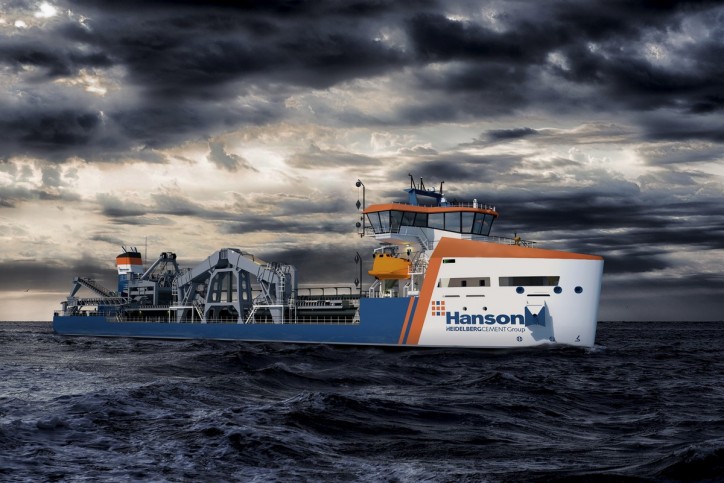Damen and Hanson sign contract on new aggregate dredger