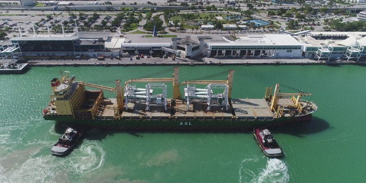 AAL delivers giant passenger boarding bridges to world’s busiest cruise port - PortMiami