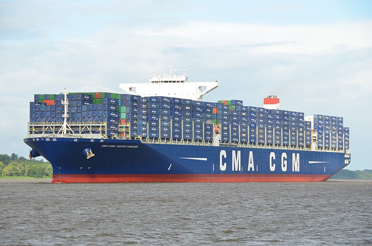 CMA CGM Christens its latest 18,000 TEUs new build