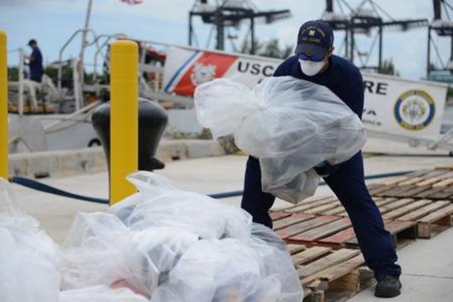 U.S. Navy Ship Returns to U.S with 14 Tons of Seized Cocaine