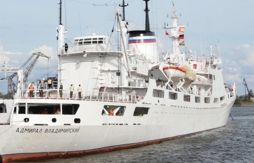 Russian Navy ship Admiral Vladimirsky arrives in Cape Town on way from Antarctica