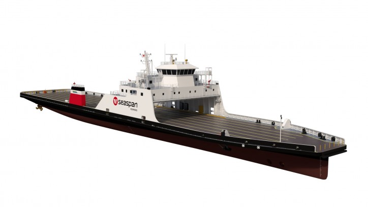 Damen building two LNG-Hybrid RoRo ferries for Seaspan