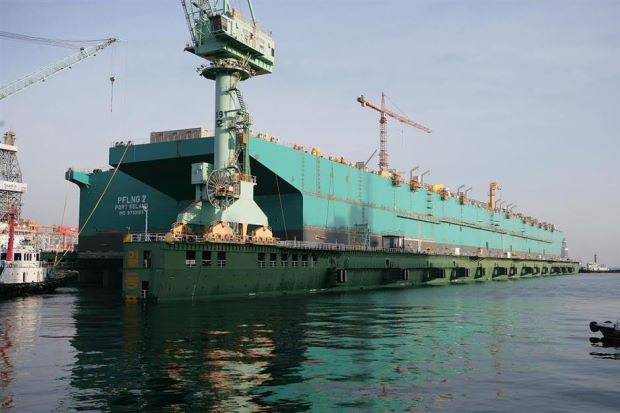 Petronas Floating LNG2 (PFLNG2) was officially launched at Samsung Heavy Industries (SHI) shipyard in Geoje Island, South Korea, on April 30,2016