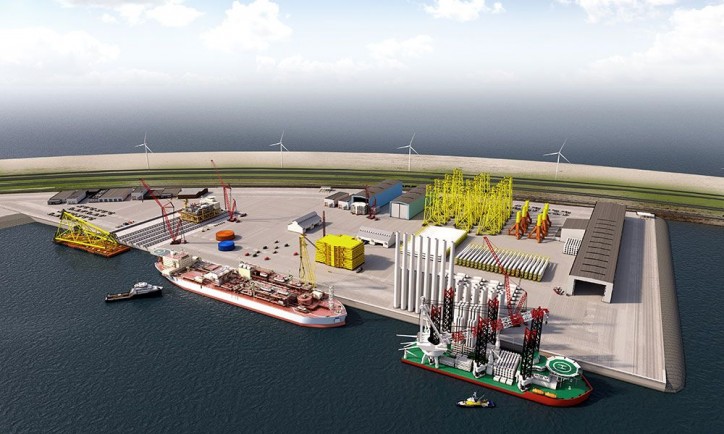 Offshore Center Maasvlakte 2, Rotterdam: new land for wind farms at sea