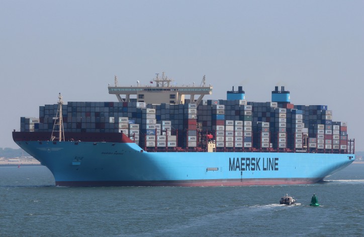 Maersk Line in second position with reliability score of 80.4%